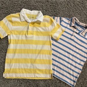 Bundle of 2 Crewcuts Kids Striped Polo Shirts - size L